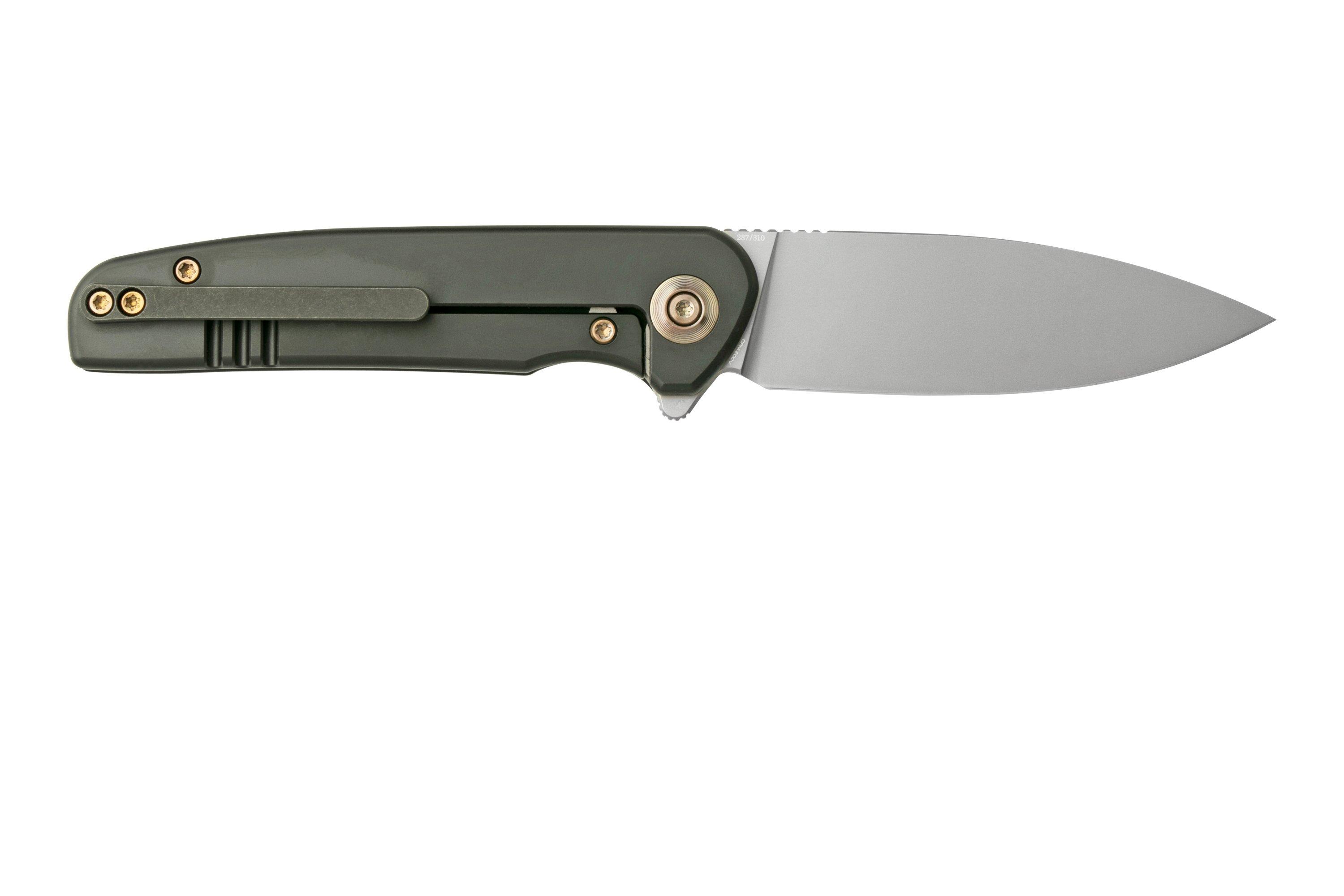 WE Knife Shakan Limited Edition WE20052C-1 Blue/Black Machined Titanium ...