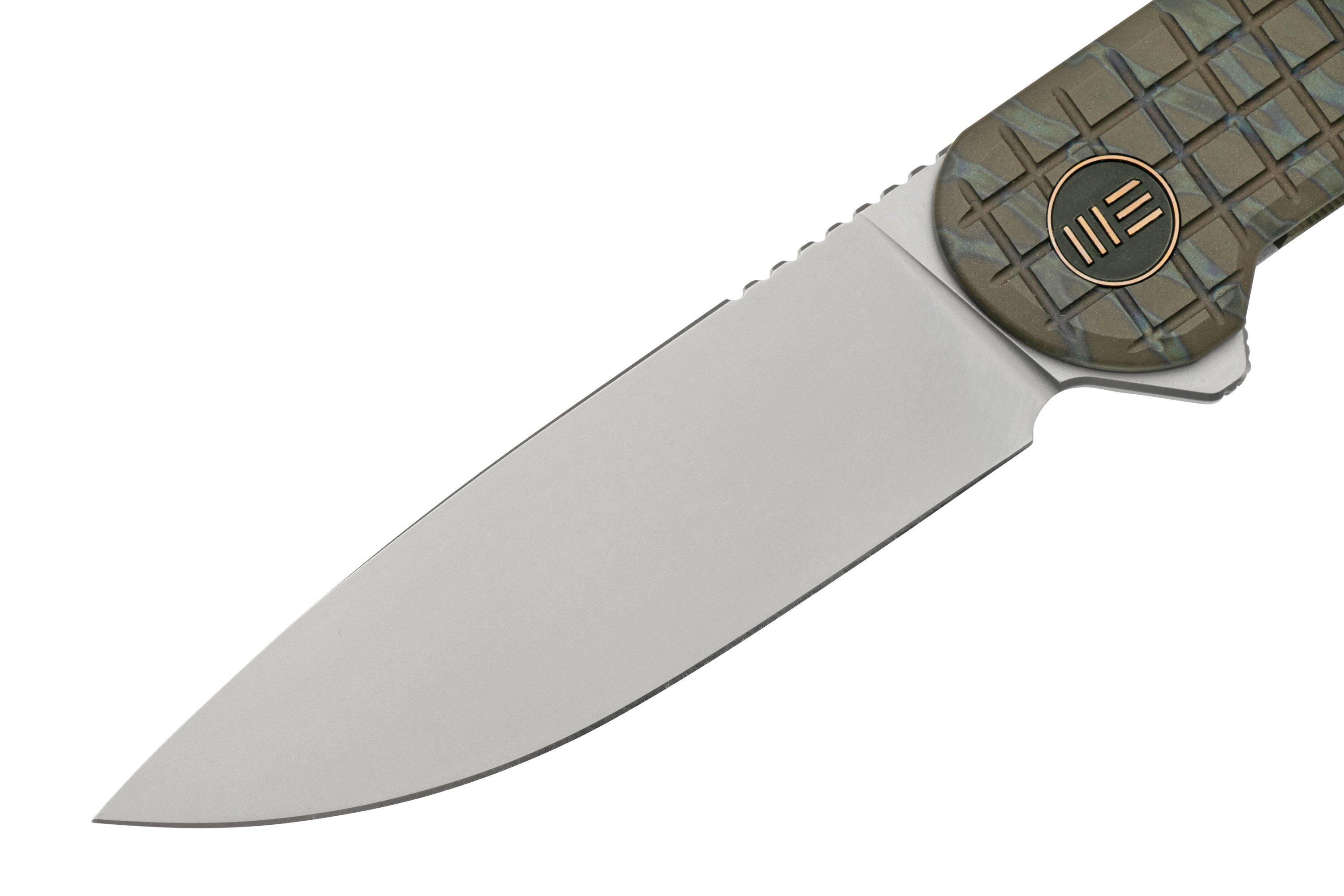 WE Knife Charith Tiger Stripe Flamed Titanium, CPM 20CV Limited Edition, WE20056B2 zakmes