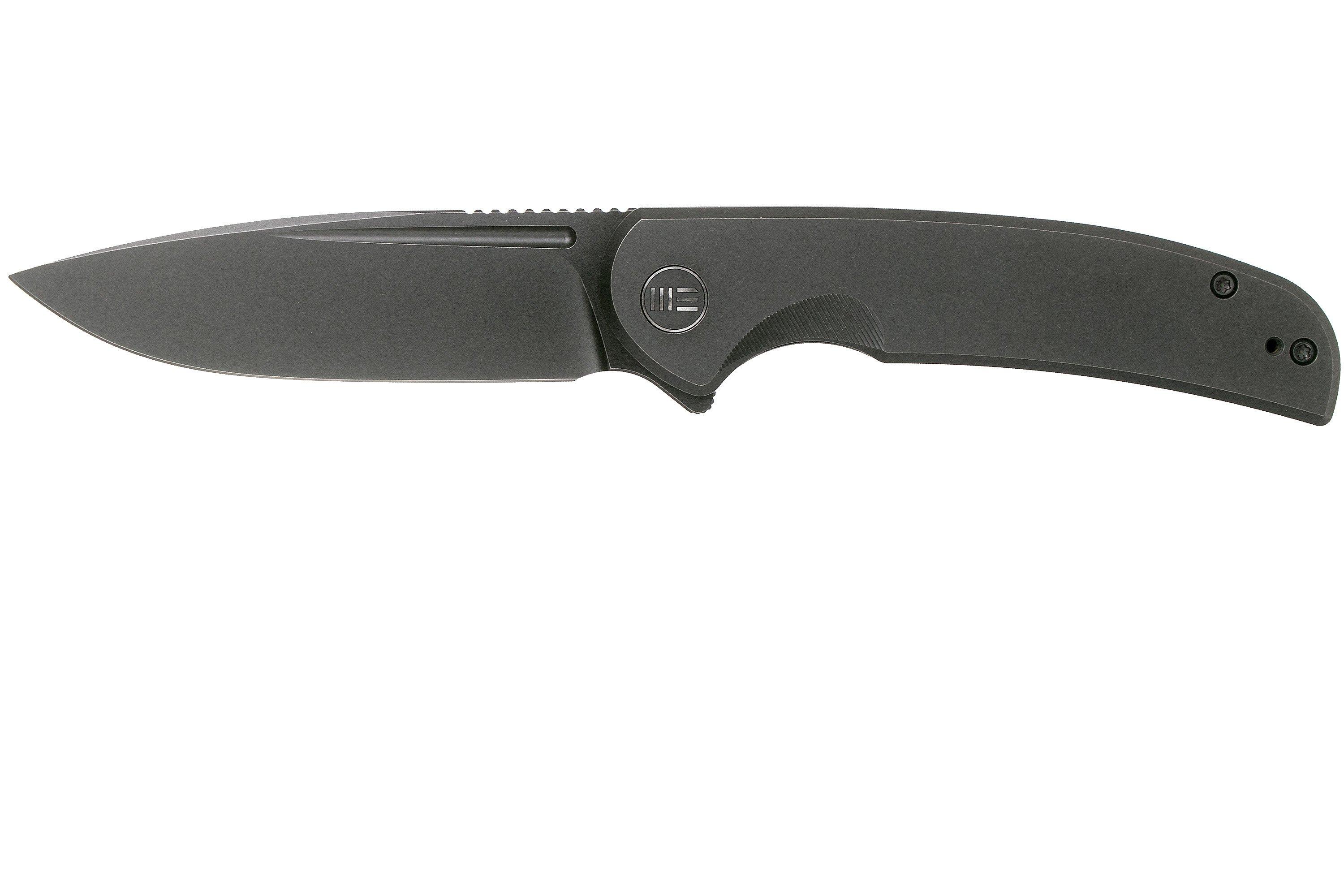 WE Knife Beacon WE20061B3 Blackwashed, Black Titanium zakmes