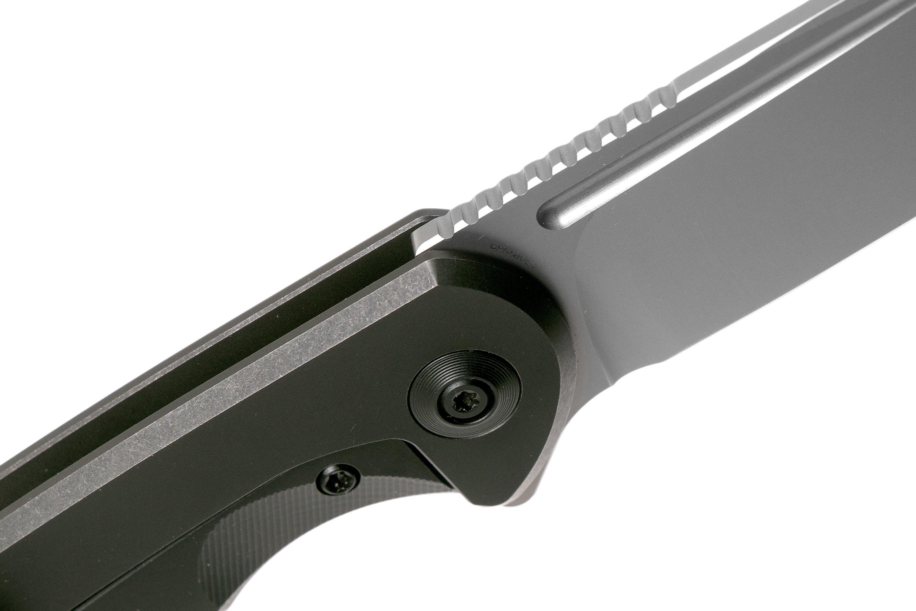 WE Knife Beacon WE20061B4 Bead Blasted, Black Titanium zakmes