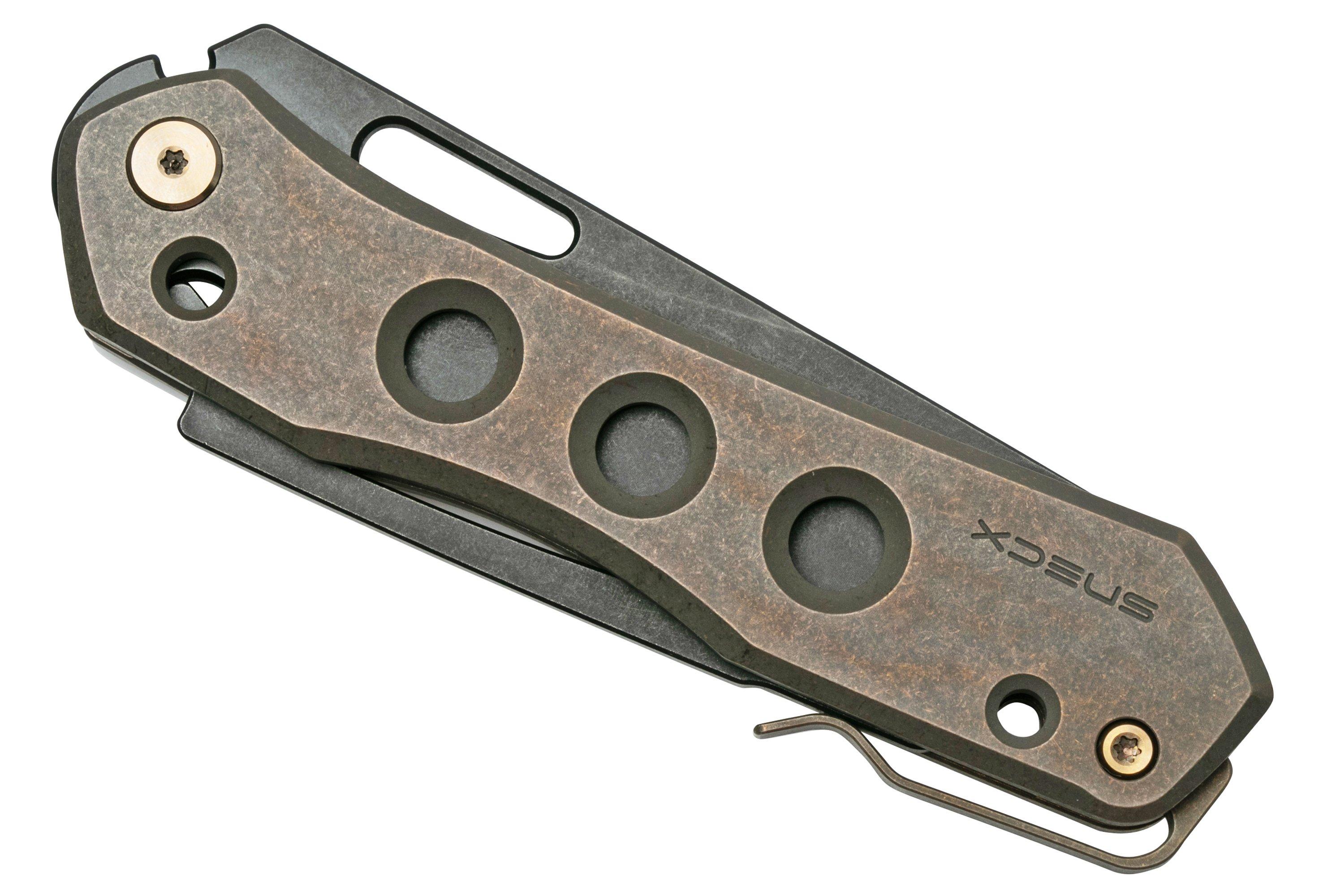 WE Knife Vision R 210314 Bronze Titanium, Black Stonewashed pocket