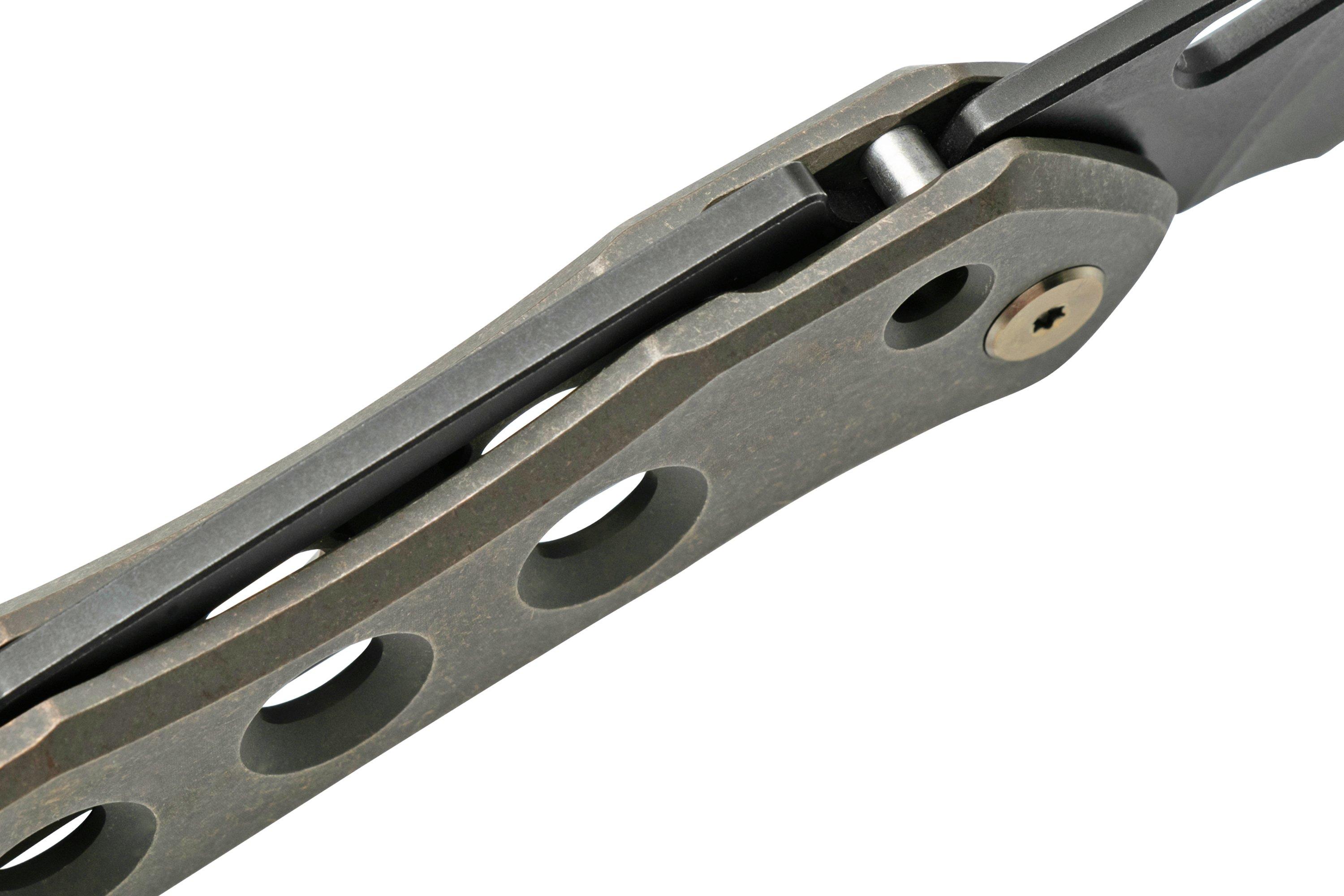 WE Knife Vision R 21031-4 Bronze Titanium, Black Stonewashed pocket ...