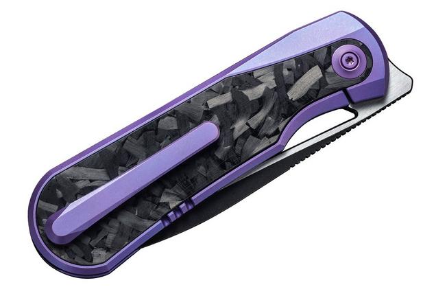 Bild für WE Knife Baloo WE21033-3 Purple Titanium/Grey Carbonfiber, Taschenmesser