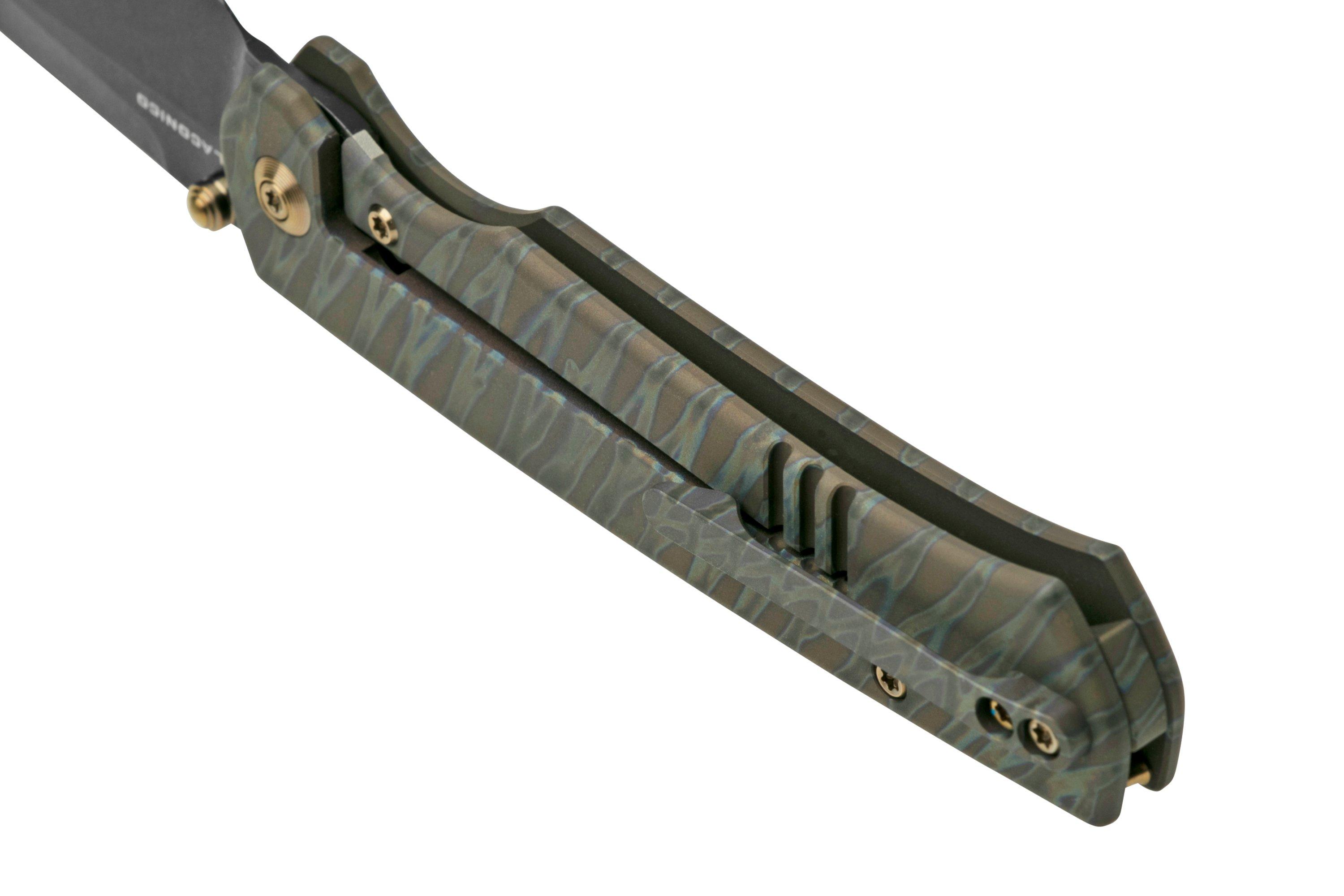 WE Knife Evoke WE210464 zwart zakmes, Ray Laconico design Voordelig