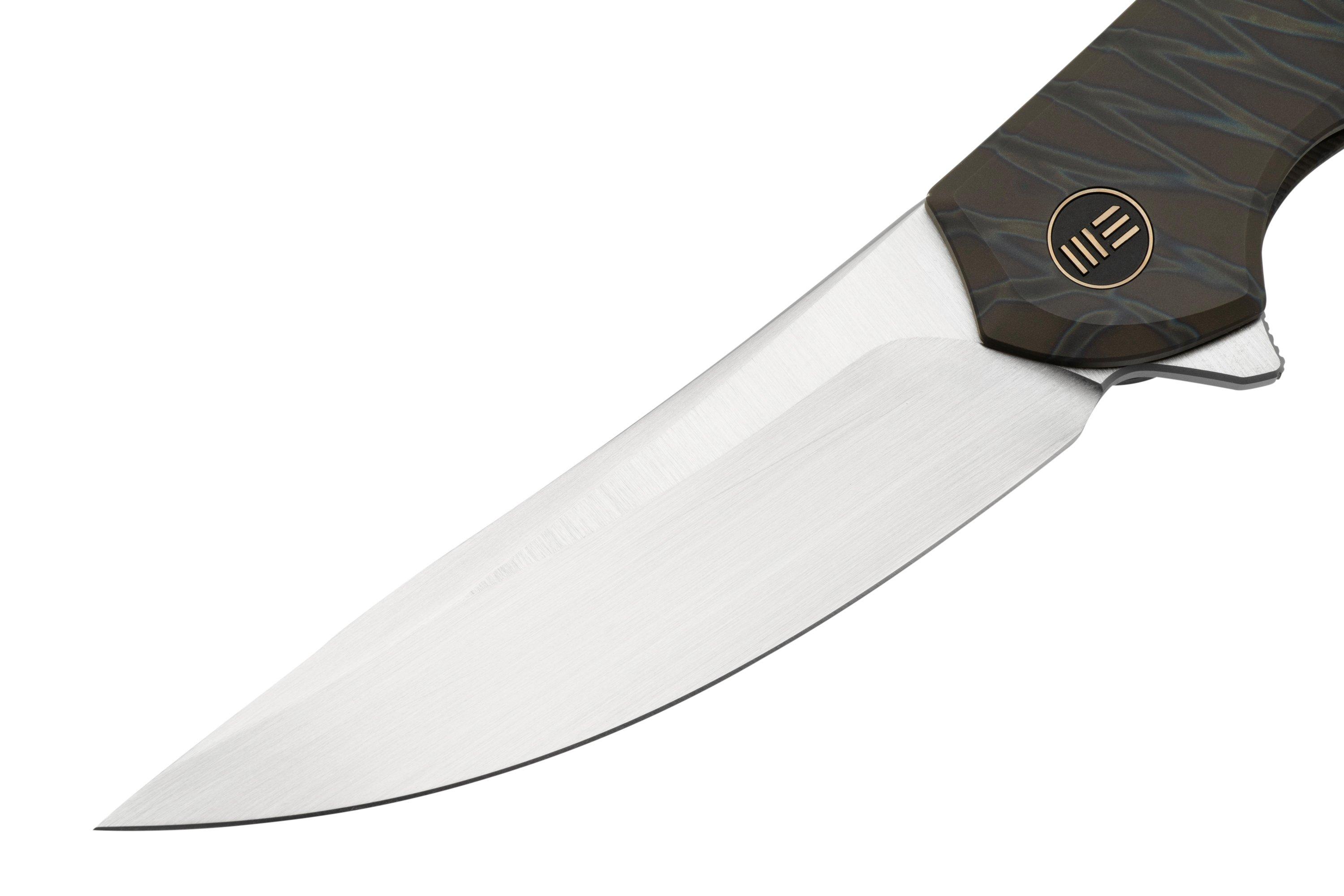 WE Knife Co. Merata Knife Flamed Ti, Hand Satin