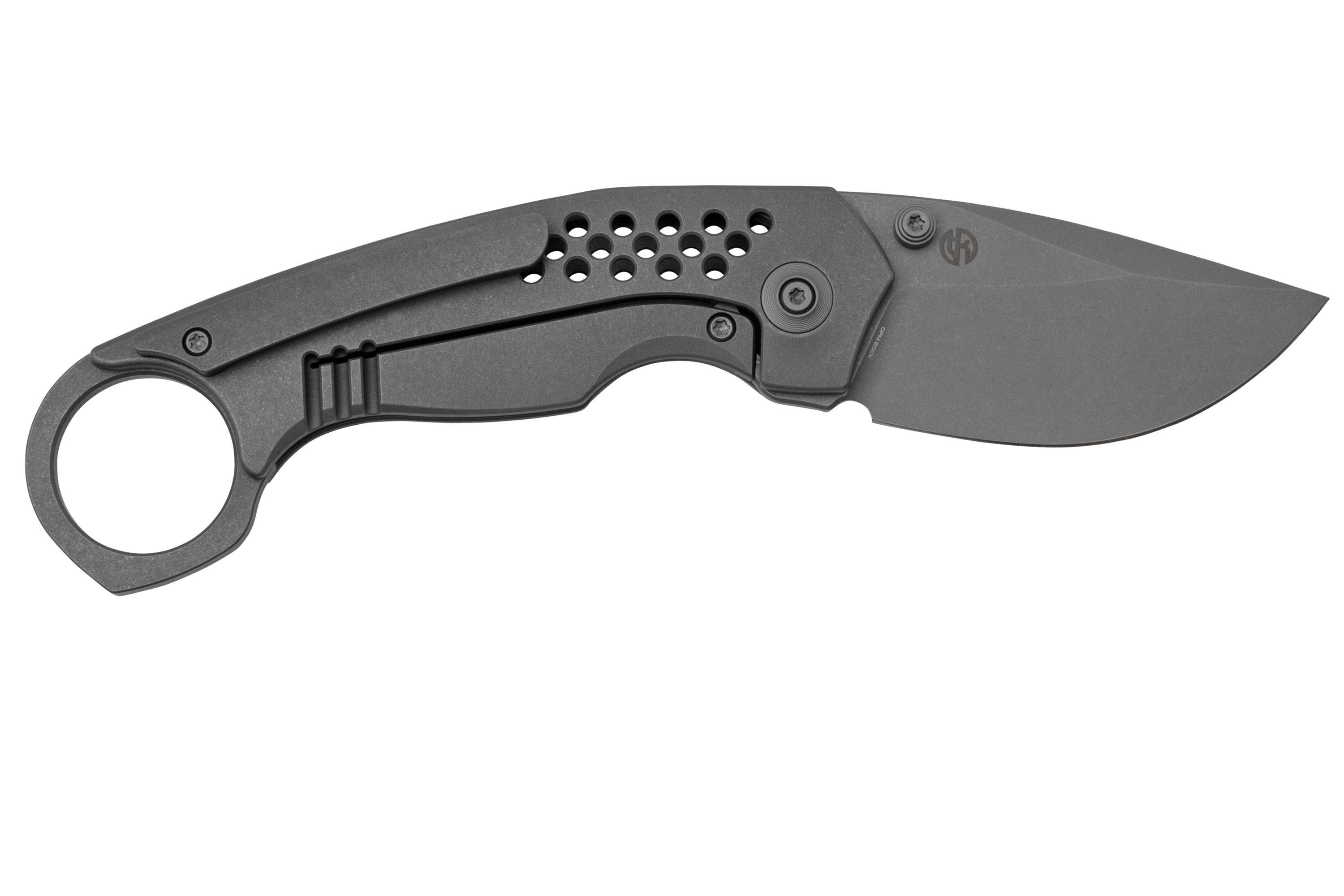 WE Knife Envisage WE220131 Gray Titanium, Stonewashed pocket knife
