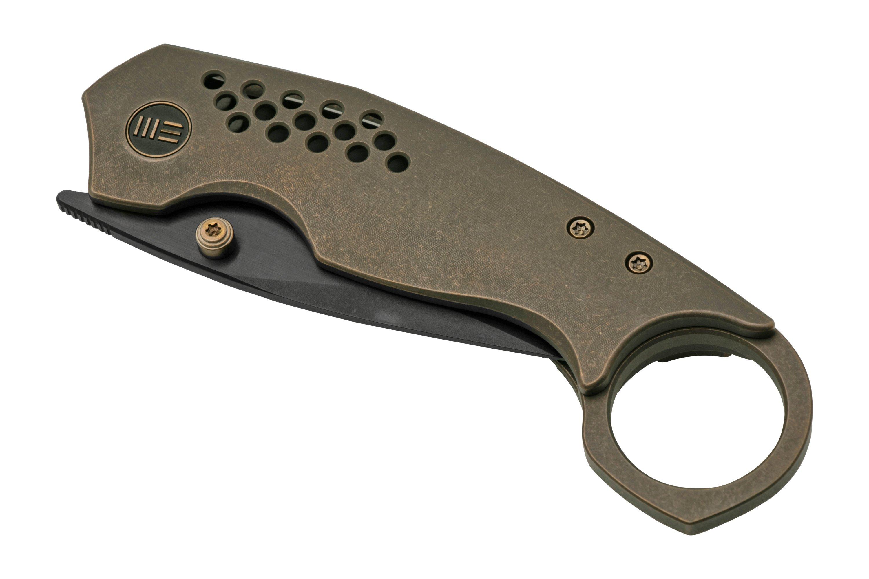 WE Knife Envisage WE22013-3 Bronze Titanium, Black Stonewashed 