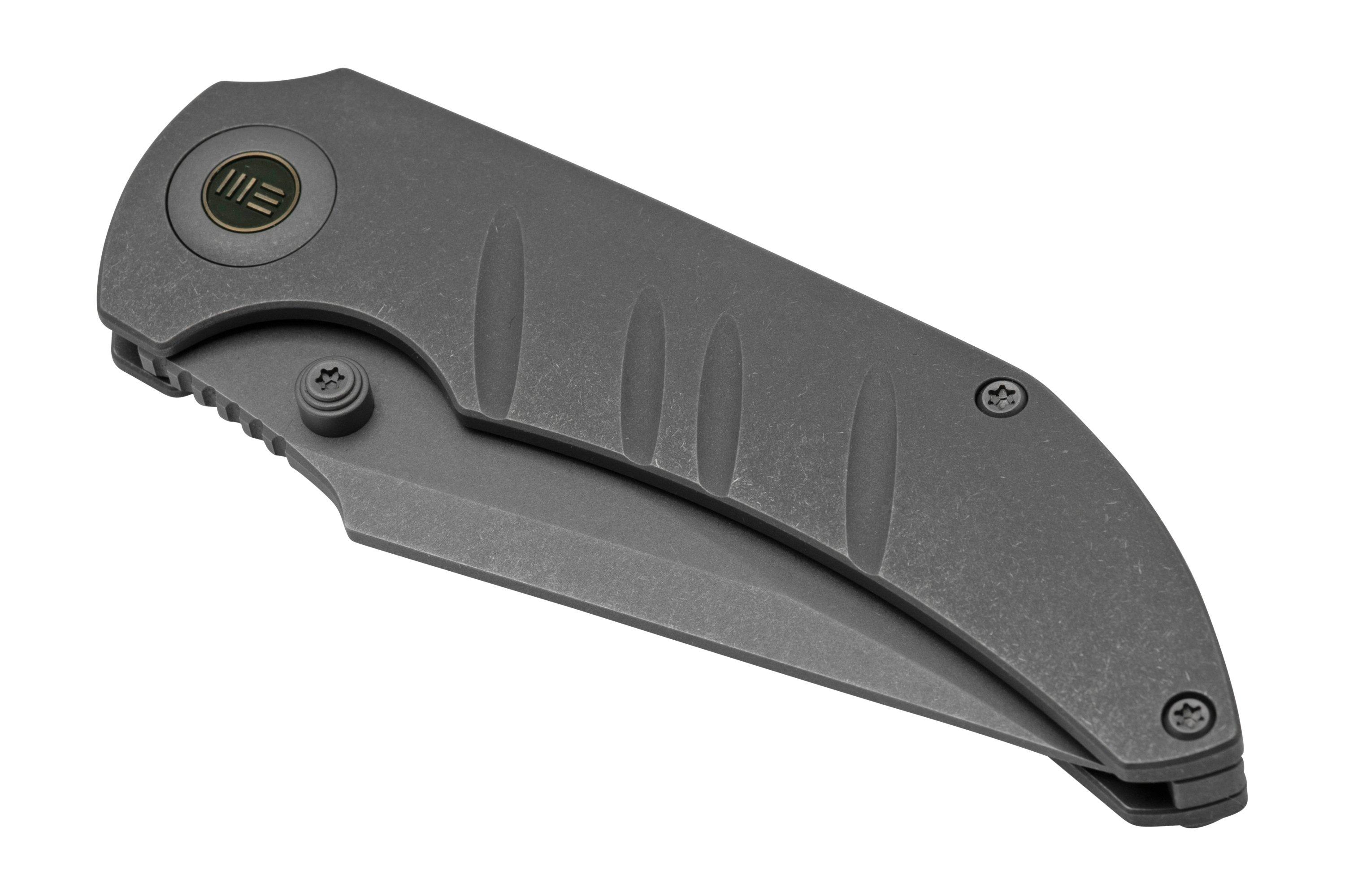 WE Knife RiffRaff Grey Titanium, Stonewashed CPM 20CV WE22020B3