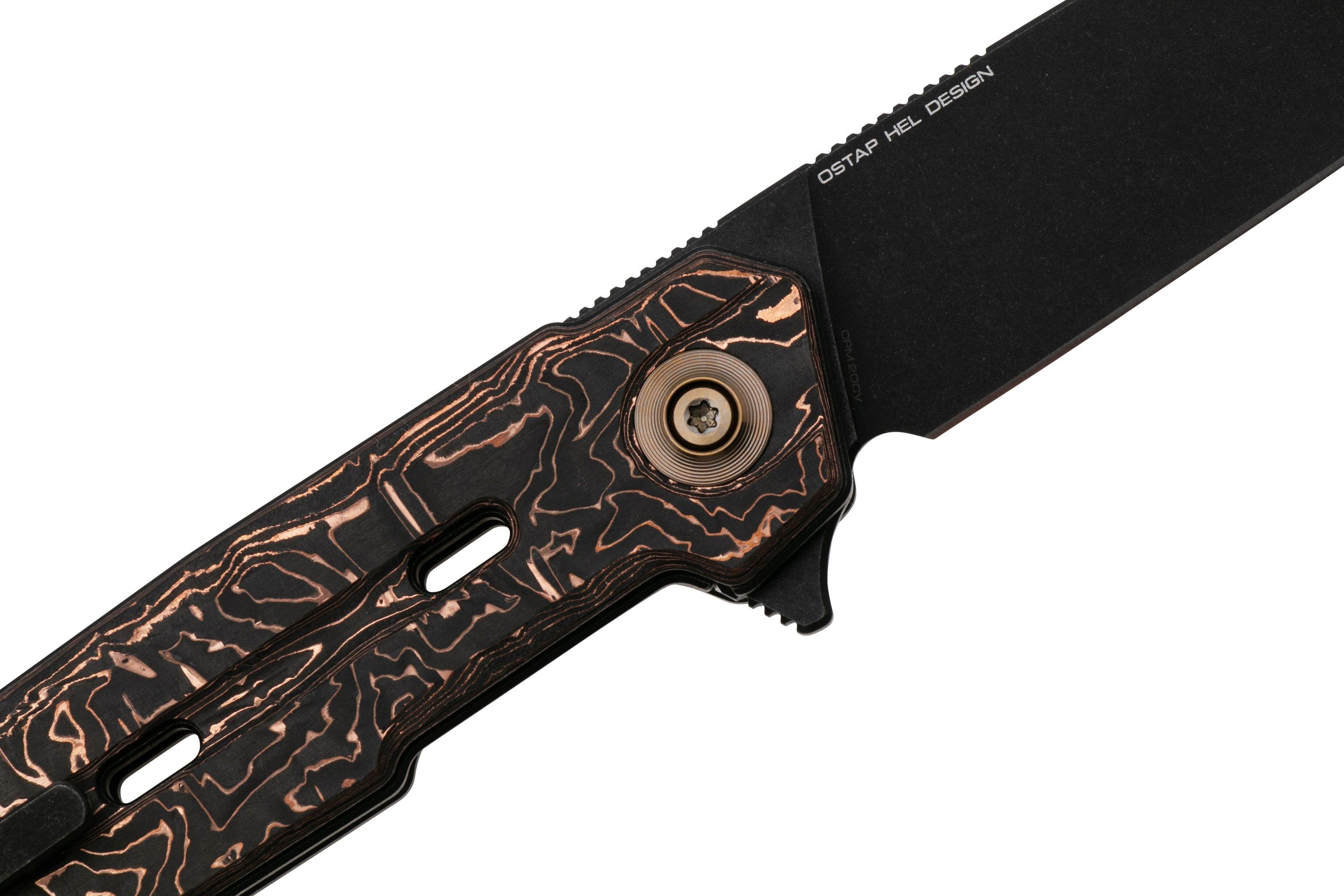 WE Knife Navo WE22026-5 Copper Foil Carbon Fiber, pocket knife, Ostap ...