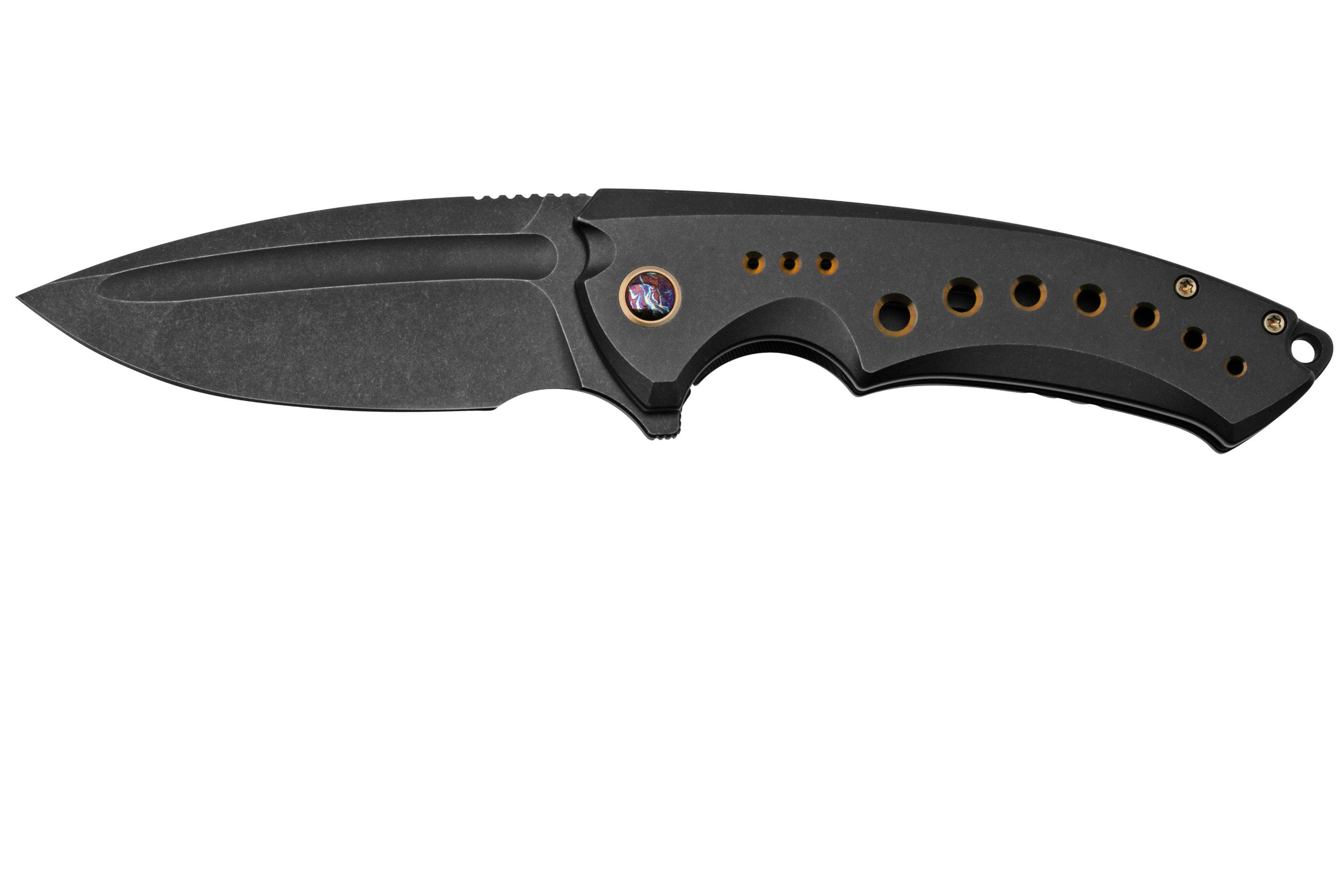 WE Knife Nexusia WE220441 Black Titanium, Black Stonewashed, pocket