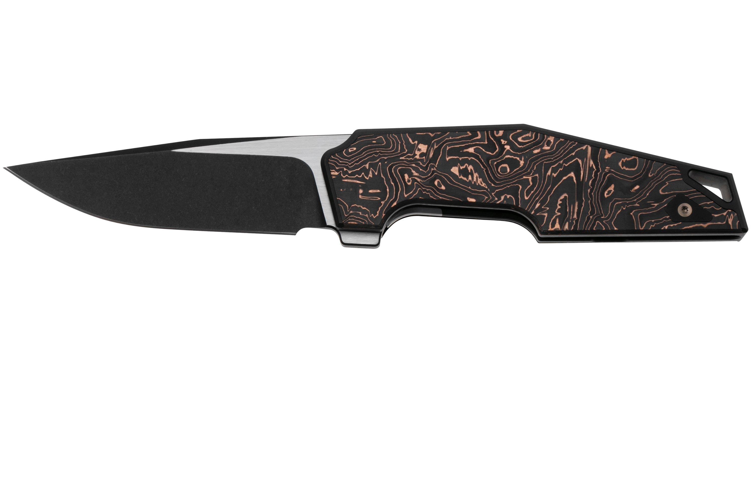 WE Knife OAO One And Only WE23001-2, Blackwashed CPM 20 CV, Black 