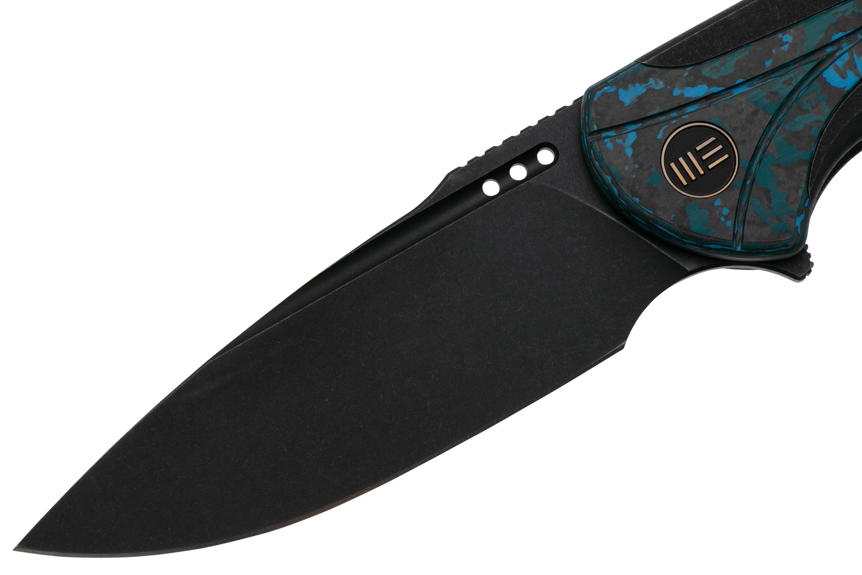 WE Knife Equivik WE23020-4 Blackwashed CPM 20CV, Black Titaniuhed CPM ...