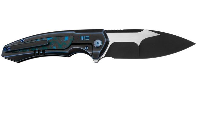 WE Knife Hyperactive WE23030-3 Blackwashed Satin Flat Vanax, Blue 