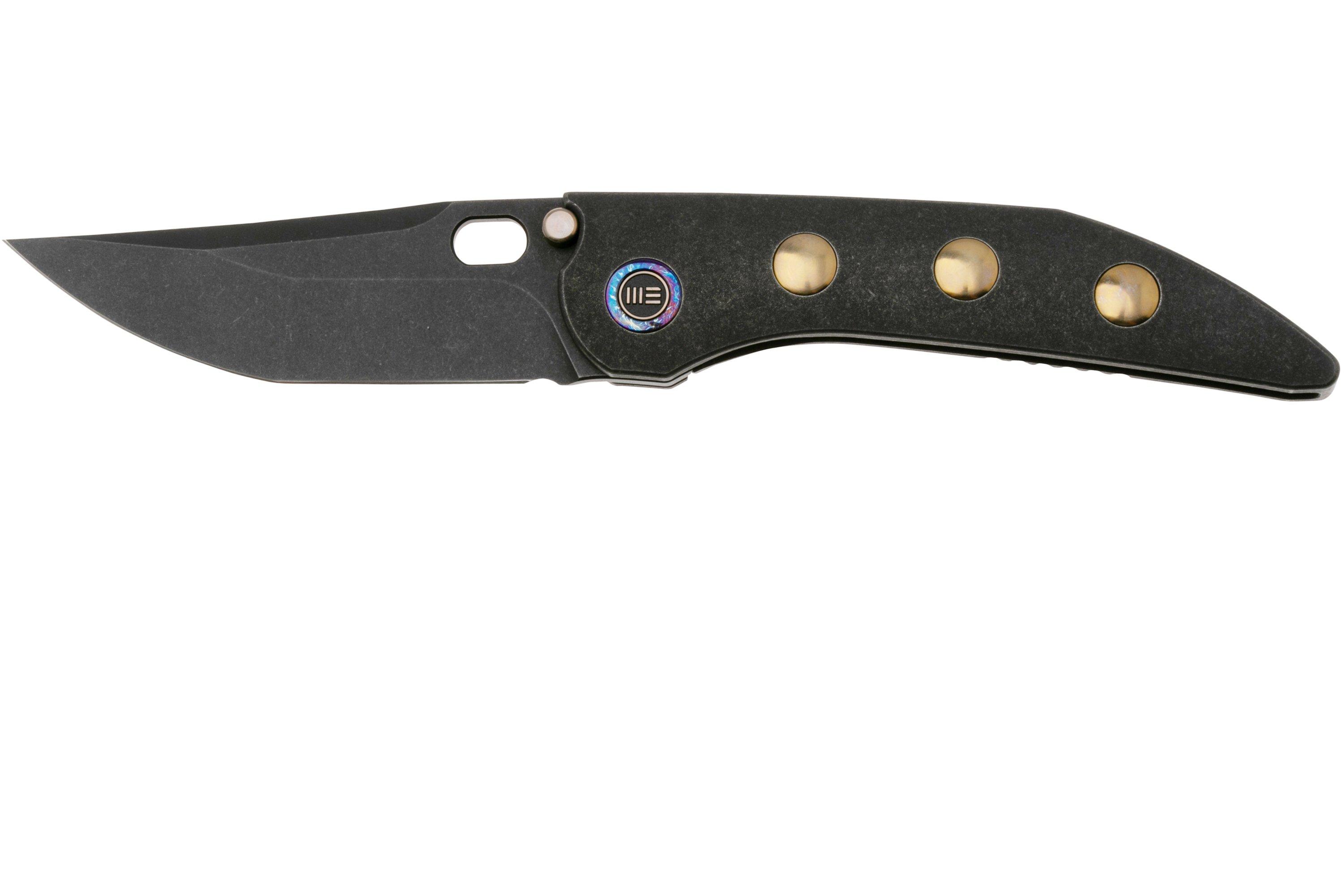 WE Knife Attor WE23037-1 Black Stonewashed CPM 20CV, Black  