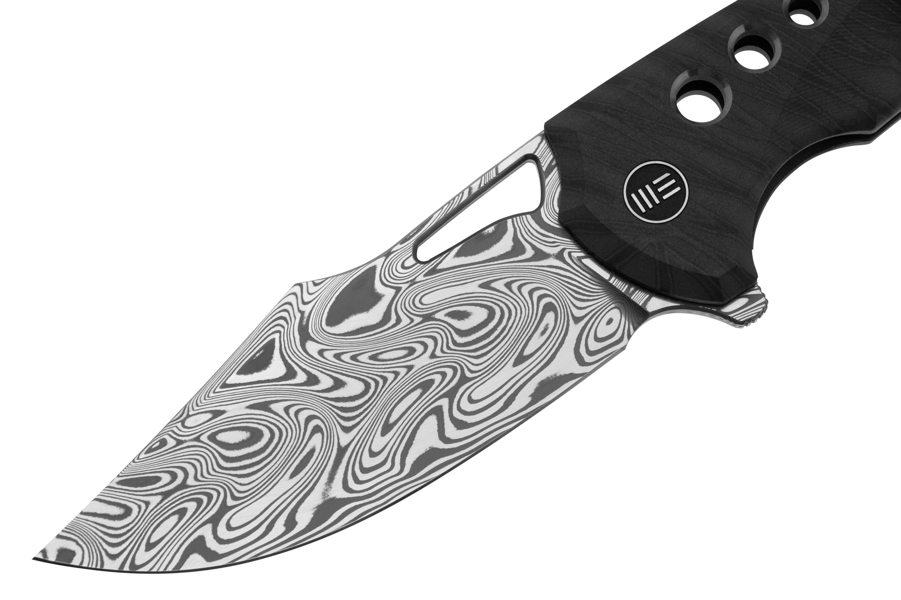 WE Knife Swiftfin WE23051-DS1 Thor Damasteel, Tiger Stripe Flamed ...