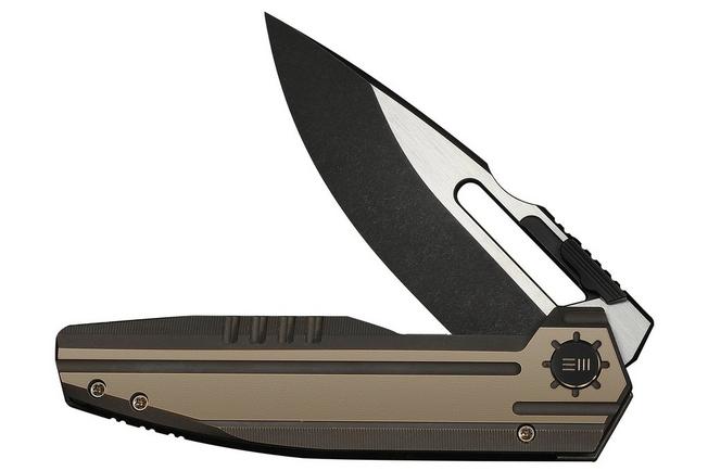 Image for WE Knife Reveille WE23057-1, Limited Edition, Blackwashed/Satin Böhler M390, Bronze Titanium pocket knife