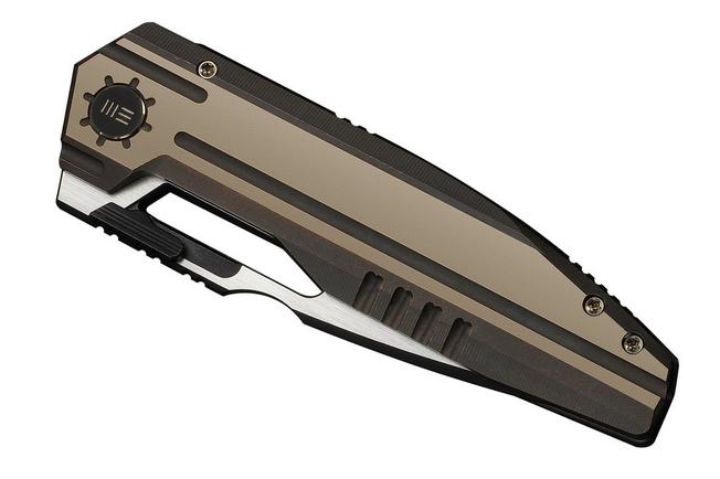Image for WE Knife Reveille WE23057-1, Limited Edition, Blackwashed/Satin Böhler M390, Bronze Titanium pocket knife