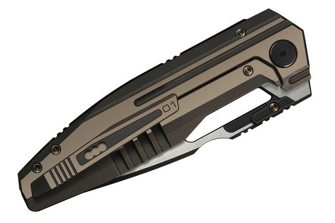 Image for WE Knife Reveille WE23057-1, Limited Edition, Blackwashed/Satin Böhler M390, Bronze Titanium pocket knife