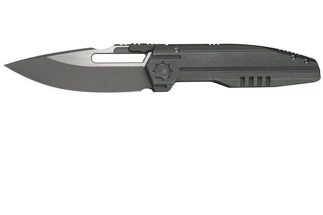 Image for WE Knife Reveille WE23057-2, Limited Edition, Graywashed/Satin Böhler M390, Olive Gray Titanium pocket knife