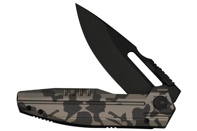 Afbeelding voor WE Knife Reveille WE23057-3, Limited Edition, Blackwashed Böhler M390, Desert Terrain Titanium zakmes