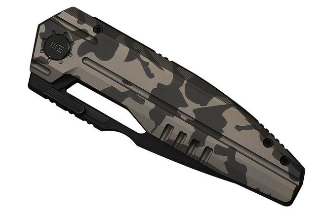 Afbeelding voor WE Knife Reveille WE23057-3, Limited Edition, Blackwashed Böhler M390, Desert Terrain Titanium zakmes
