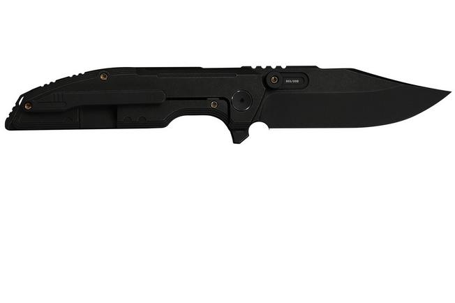Obraz dla Nóż składany WE Knife Muster Limited Edition WE23058-1, Blackwashed Böhler M390, Black Titanium