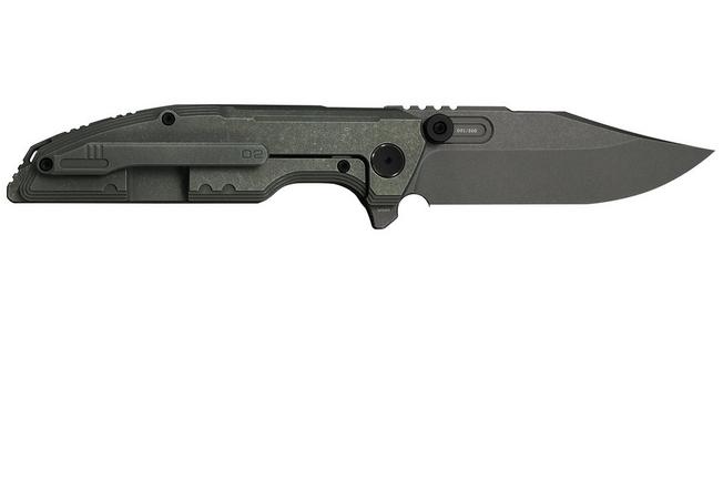 Obraz dla Nóż składany WE Knife Muster Limited Edition WE23058-2, Gray Stonewashed Böhler M390, Olive Gray Titanium