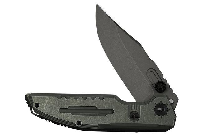 Obraz dla Nóż składany WE Knife Muster Limited Edition WE23058-2, Gray Stonewashed Böhler M390, Olive Gray Titanium