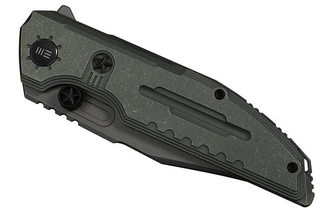 Obraz dla Nóż składany WE Knife Muster Limited Edition WE23058-2, Gray Stonewashed Böhler M390, Olive Gray Titanium