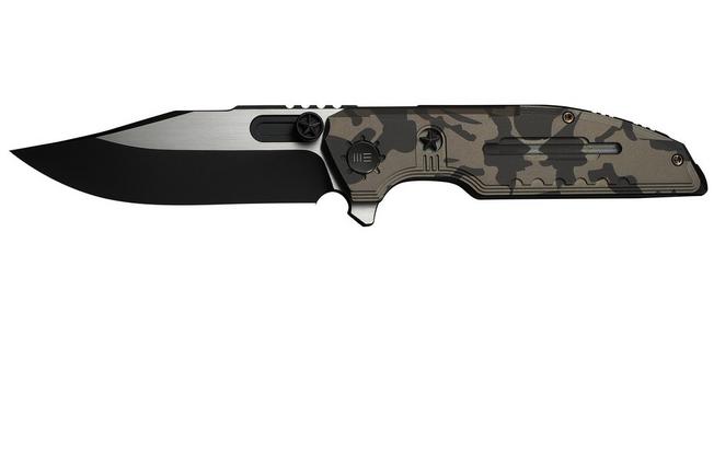 Obraz dla Nóż składany WE Knife Muster Limited Edition WE23058-3, Black Stonewashed/Satin Böhler M390, Desert Terrain Titanium
