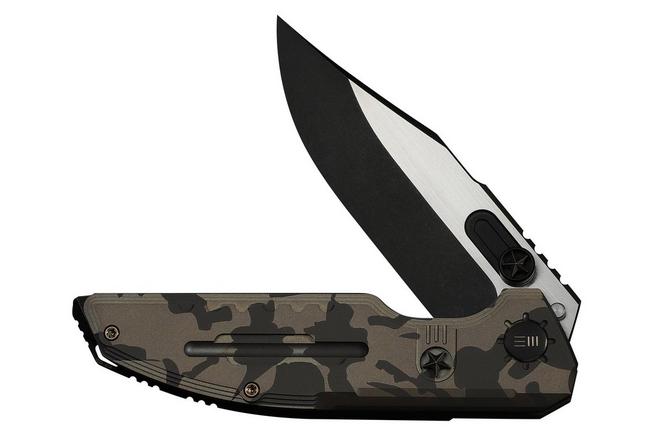 Obraz dla Nóż składany WE Knife Muster Limited Edition WE23058-3, Black Stonewashed/Satin Böhler M390, Desert Terrain Titanium