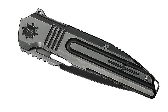Image for WE Knife Tracks Limited Edition WE23059-1, Polished Grey Böhler M390, Polished Grey Titanium pocket knife