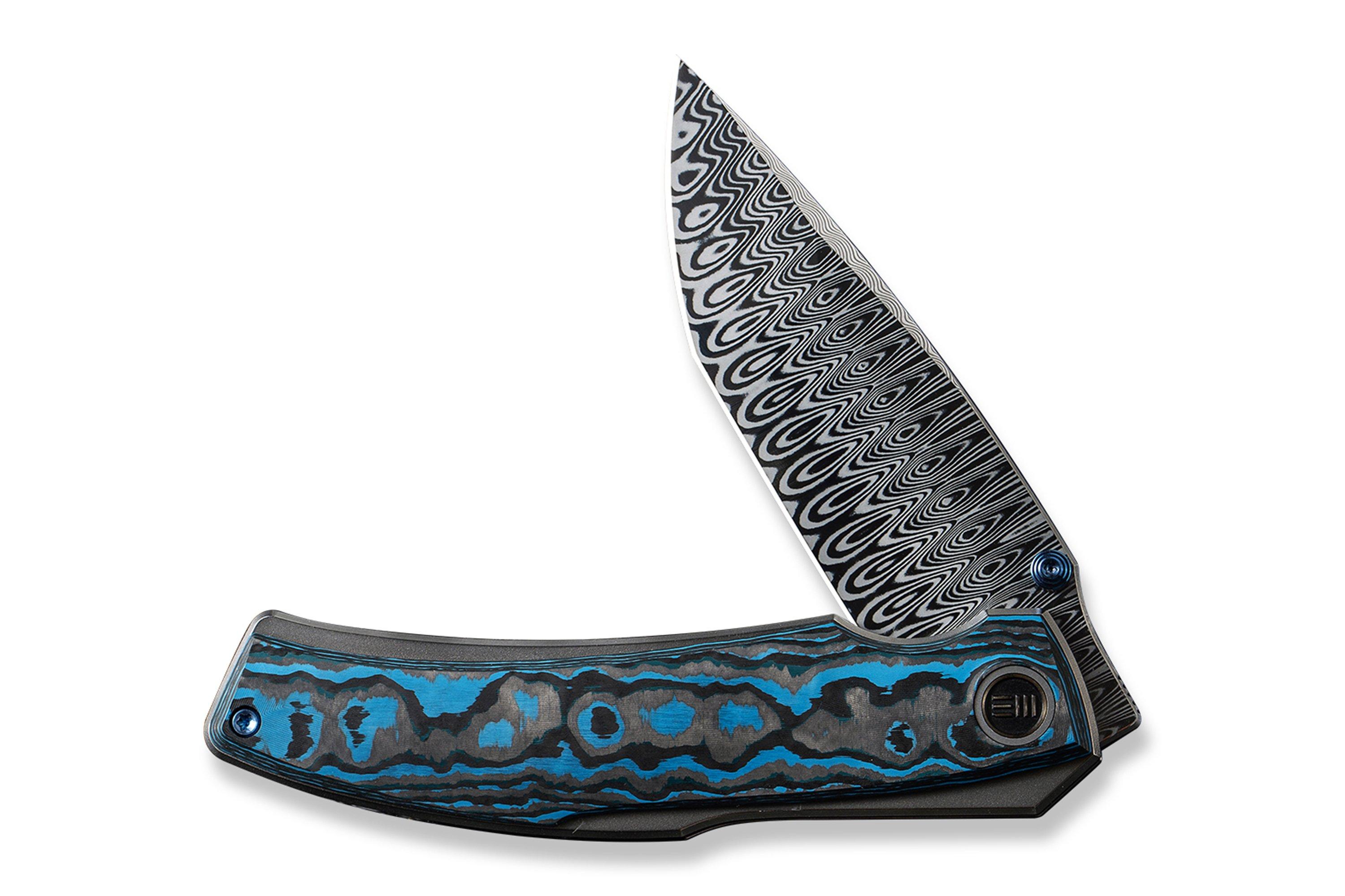 WE Knife Swordfin WE23067-DS1 Hugin Damasteel, Arctic Storm Fat 