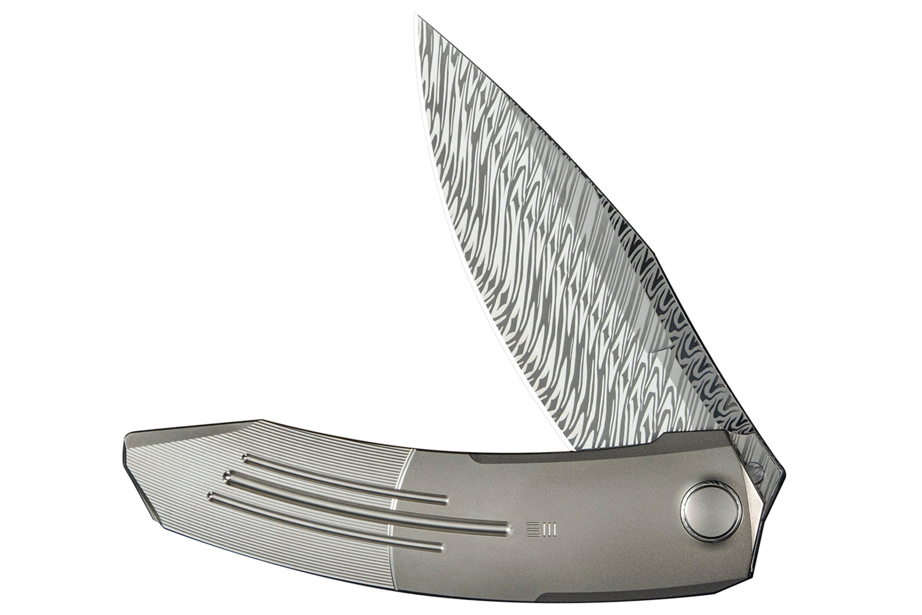 Titan Damast Stab (Twist Muster) 1,26 Durchmesser x 8,66 lang (32 mm x 220 mm) - Exotische Metalle - Exklusive Materialien - Gemustertes Titan - Österreich