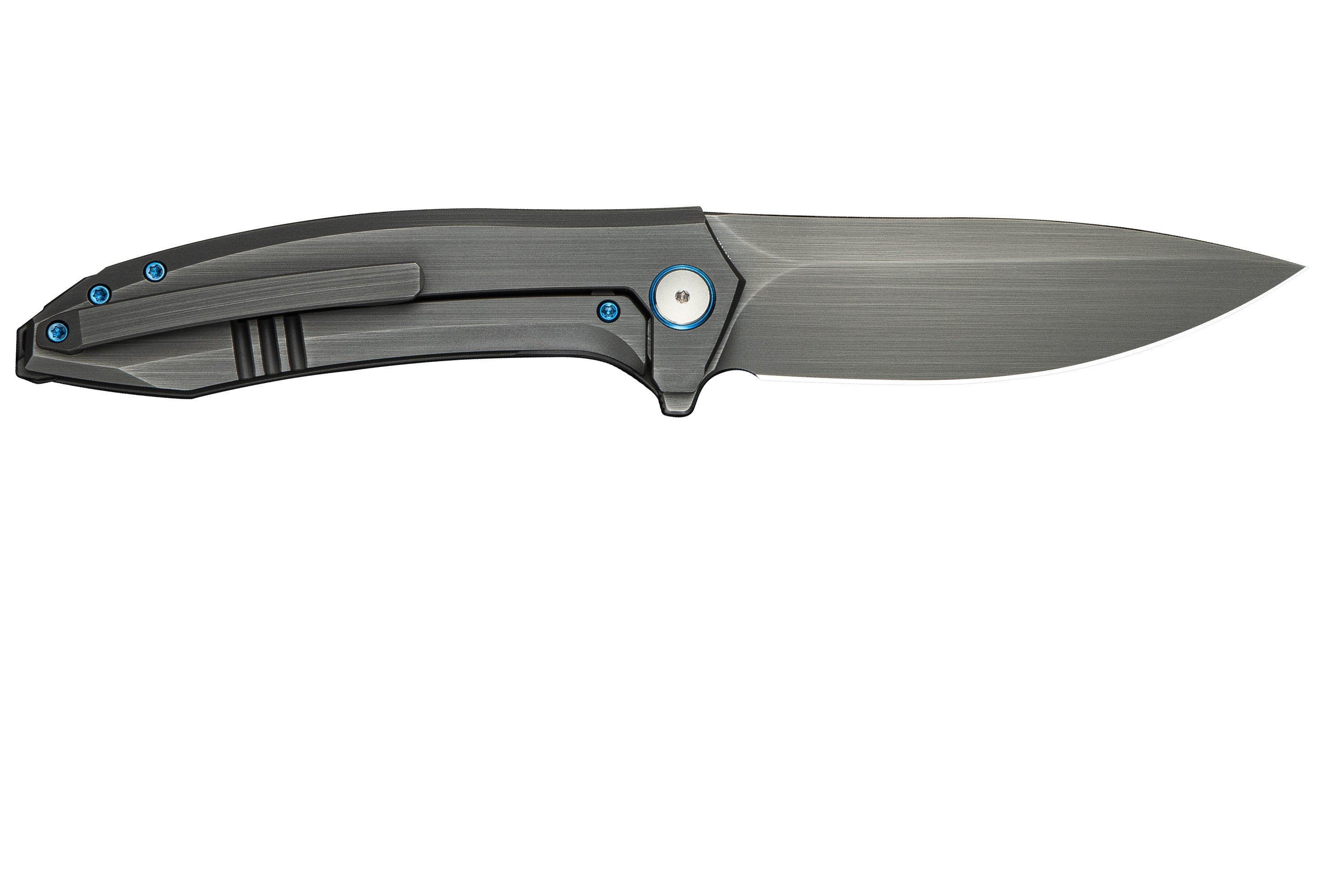 WE Knife Acuminal WE23070-3 Gray Vanax, Gray Titanium, couteau de poche ...