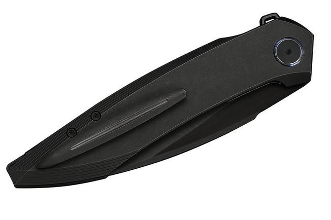 Image pour WE Knife Fluxor WE23071-1 Blackwashed M390, Black Titanium, couteau de poche