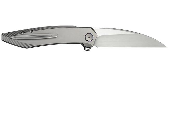 Image pour WE Knife Fluxor WE23071-2 Hand Rubbed Satin M390, Gray Titanium, couteau de poche