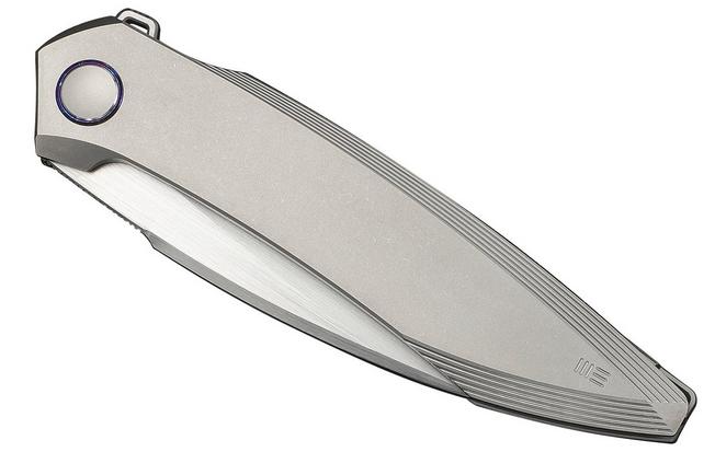 Image pour WE Knife Fluxor WE23071-2 Hand Rubbed Satin M390, Gray Titanium, couteau de poche