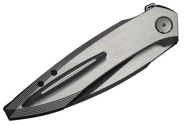 Image pour WE Knife Fluxor WE23071-4 Two-Tone M390, Gray Black Titanium, couteau de poche