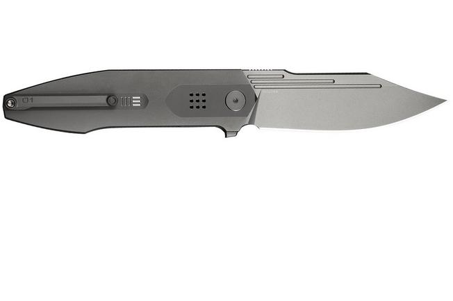 Image for WE Knife Flight Line WE23089-1, Limited Edition, Stonewashed Böhler M390, Dark Gray Titanium pocket knife
