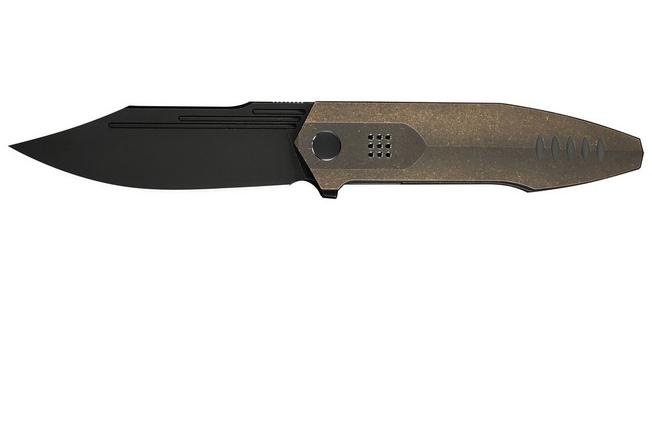 Immagine per WE Knife Flight Line WE23089-2, Limited Edition, Blackwashed Böhler M390, Bronze Titanium, coltello  da tasca