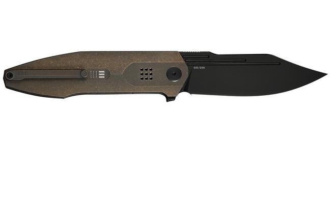 Immagine per WE Knife Flight Line WE23089-2, Limited Edition, Blackwashed Böhler M390, Bronze Titanium, coltello  da tasca