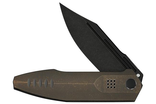 Immagine per WE Knife Flight Line WE23089-2, Limited Edition, Blackwashed Böhler M390, Bronze Titanium, coltello  da tasca