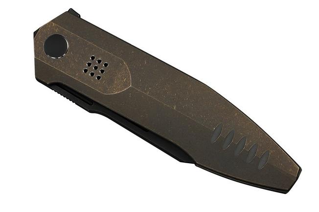 Immagine per WE Knife Flight Line WE23089-2, Limited Edition, Blackwashed Böhler M390, Bronze Titanium, coltello  da tasca