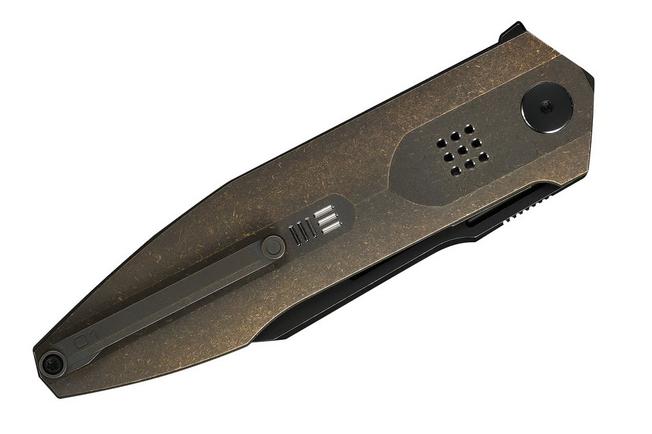 Immagine per WE Knife Flight Line WE23089-2, Limited Edition, Blackwashed Böhler M390, Bronze Titanium, coltello  da tasca