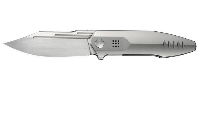 Image for WE Knife Flight Line WE23089-3, Limited Edition, Hand Rubbed Satin Böhler M390, Polished Bead Blasted Titanium pocket knife