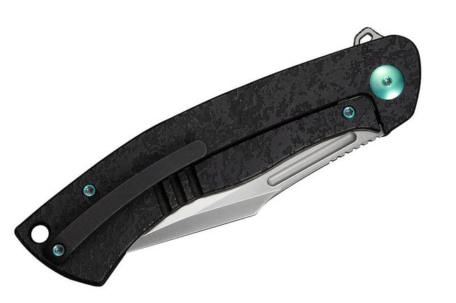 Afbeelding voor WE Knife Essential Knight WE24003-1 Satin Böhler M390, Etched Black Titanium, zakmes, Jason Knight design