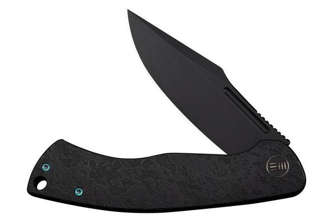 Afbeelding voor WE Knife Essential Knight WE24003-2 Blackwashed Böhler M390, Etched Black Titanium, zakmes, Jason Knight design