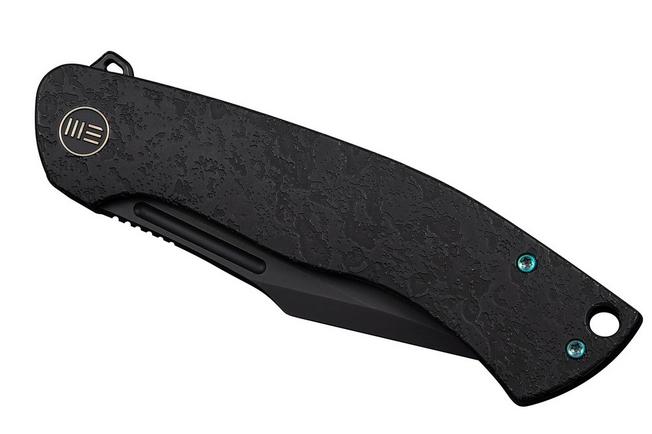 Afbeelding voor WE Knife Essential Knight WE24003-2 Blackwashed Böhler M390, Etched Black Titanium, zakmes, Jason Knight design