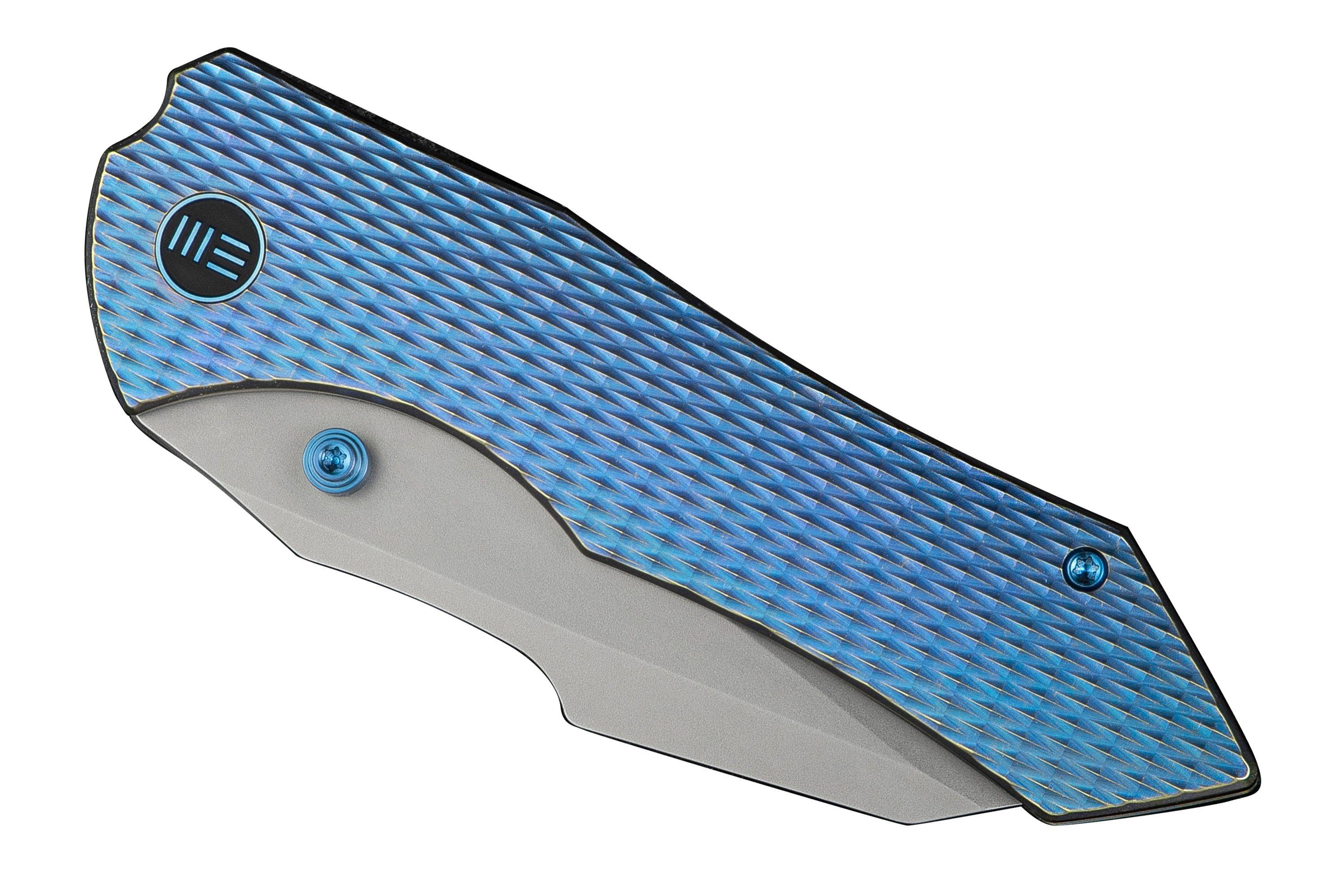 WE Knife High-Fin XL WE24010-2 Bead Blasted CPM 20CV, Diamond Patterned ...